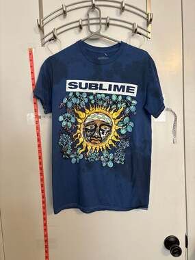 sublime band shirt sun w blue tie dye